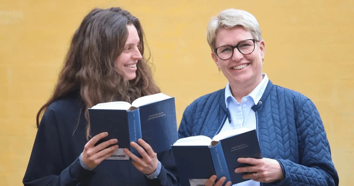 Fælles morgensang i Borup
