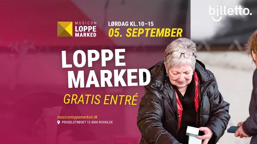 Musicon Loppemarked 10. oktober (Inderdørs)