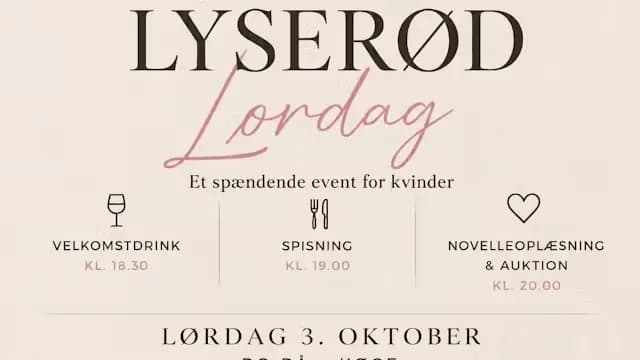 Lyserød Lørdag - En aften kun for kvinder