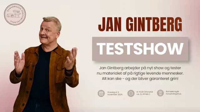 JAN GINTBERG TEST-SHOW!